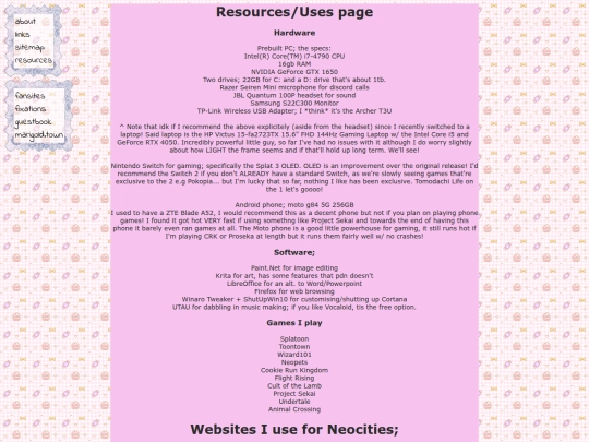 resources screenshot