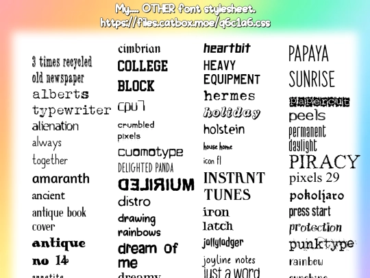 fonts2 screenshot