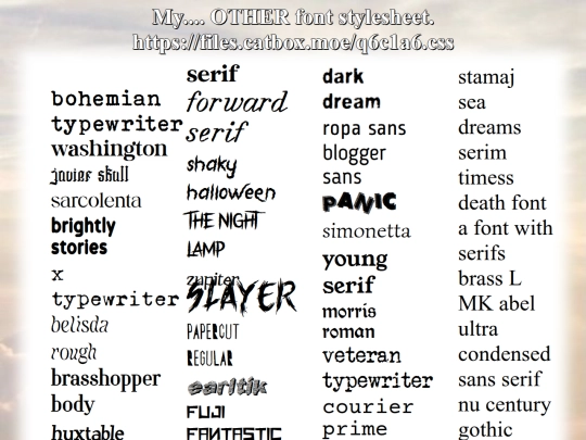 fonts3 screenshot