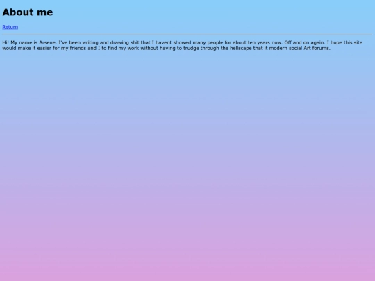 AboutMe screenshot