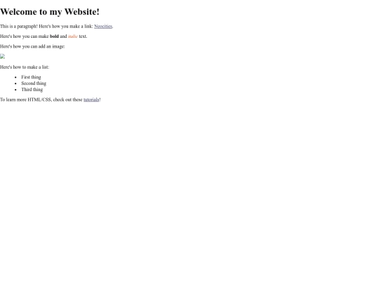 info screenshot
