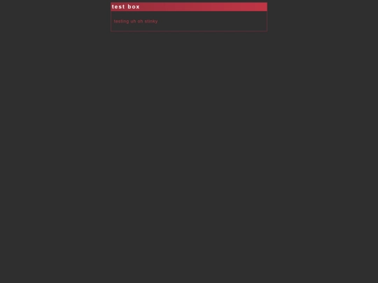 testing screenshot