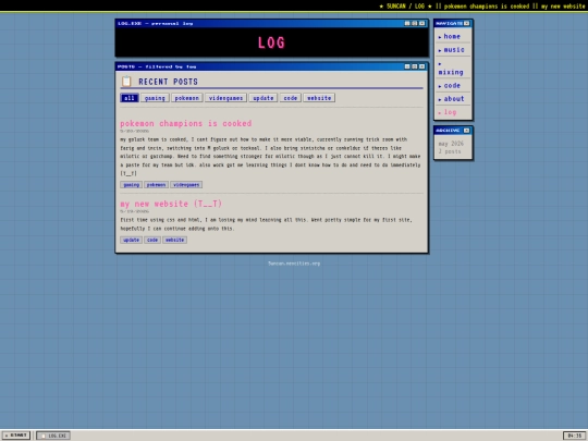claude/log screenshot