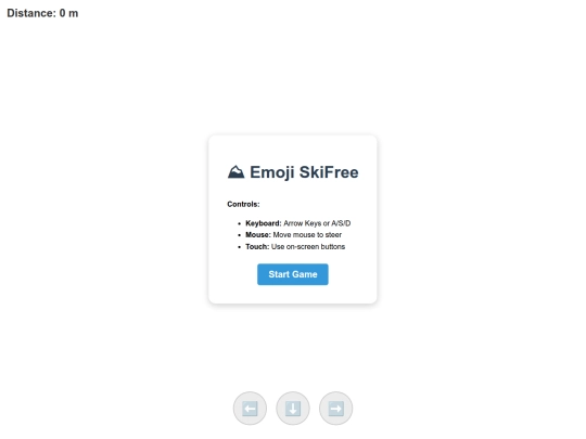 codedemos/demos/skifree screenshot