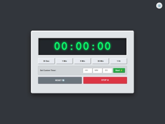 codedemos/projects/old/timer_old screenshot
