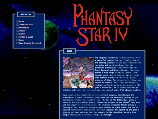 linux_gaming/phantasy_star_iv/music screenshot