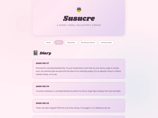 diary screenshot