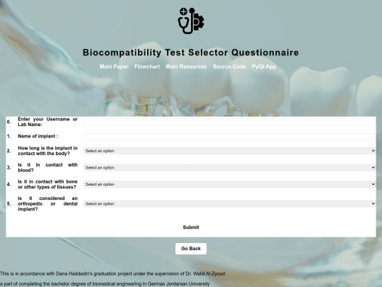 questions screenshot