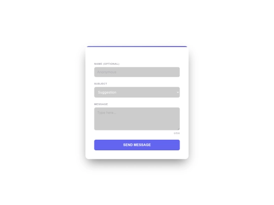 pages/feedback screenshot