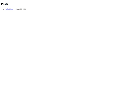 posts screenshot