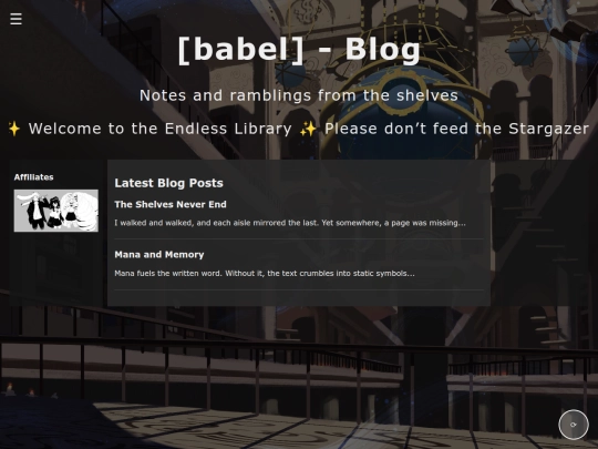blog screenshot
