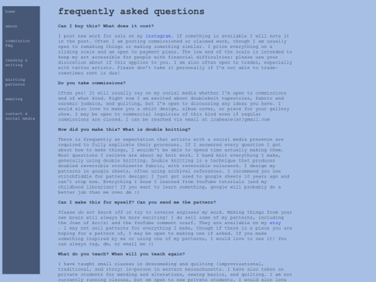 faq screenshot