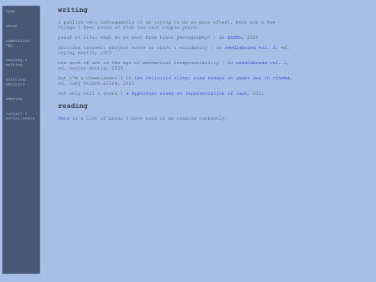 writing screenshot