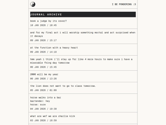 journal/page/3 screenshot