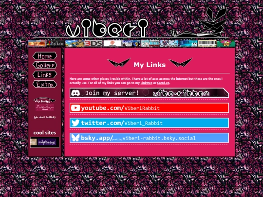 links screenshot