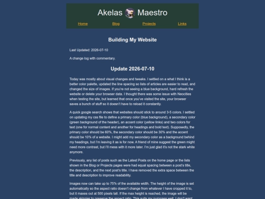 projects/2026/07/10/building-my-website screenshot