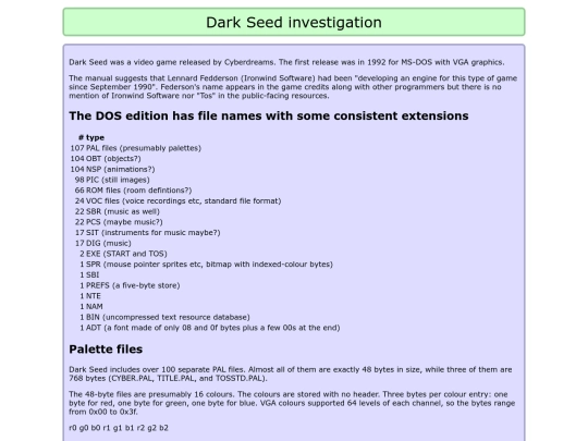 darkseed/investigation screenshot