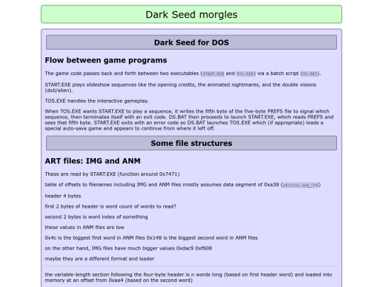 darkseed/morgles screenshot