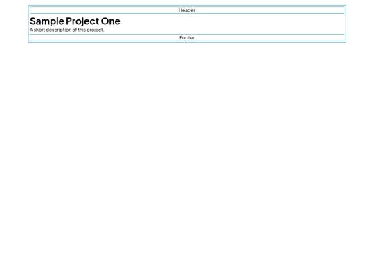 projects/sample-project-one screenshot