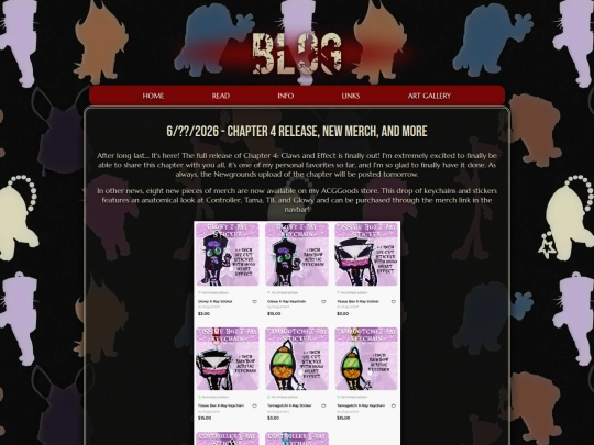 blog screenshot
