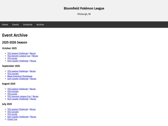 archive screenshot
