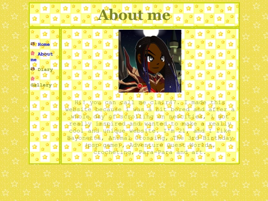 about-me screenshot