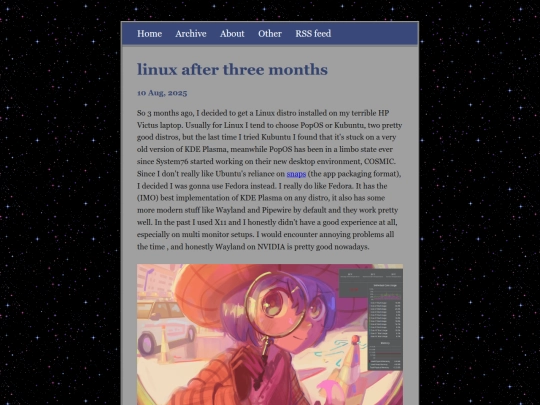 posts/2025-08-10-linux-after-three-months screenshot