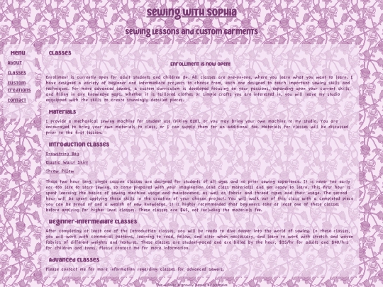 classes screenshot