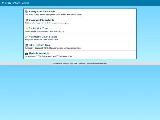 bikini-bottom-forums screenshot