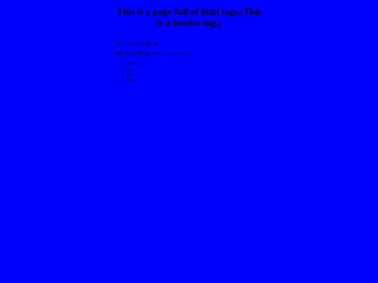 html-tags screenshot