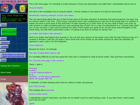 links screenshot