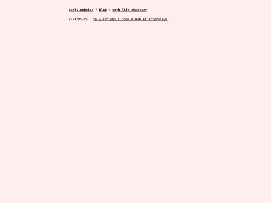 blog/tags/work-life-whatever screenshot