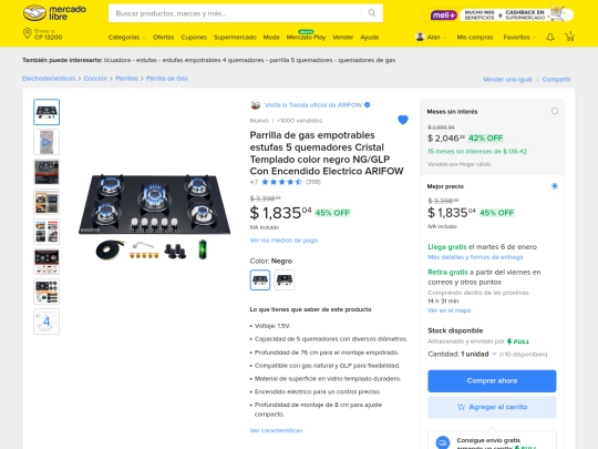 pages/mercadolibre screenshot