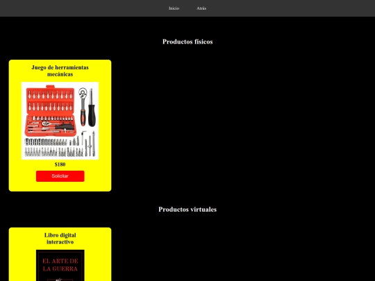pages/tienda screenshot