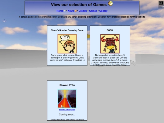 games screenshot