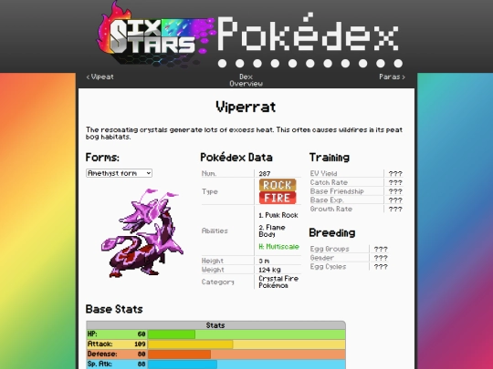 SixStars/pokedex/viperrat screenshot