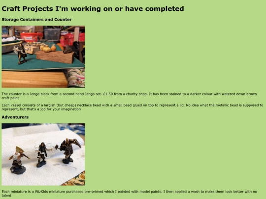 Craft_projects screenshot