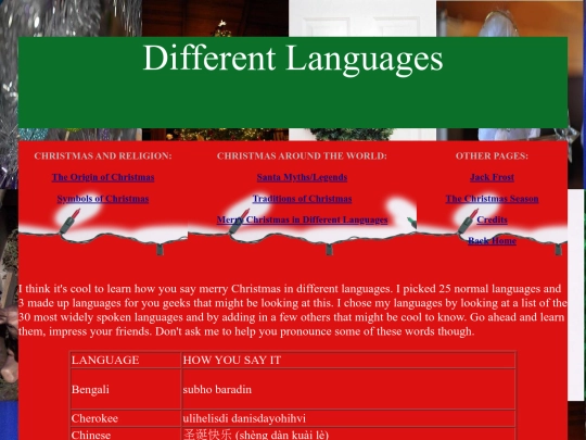 Languages screenshot