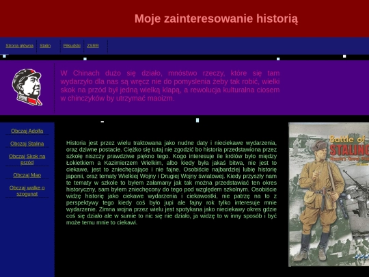 historia/podstronaohistorii screenshot