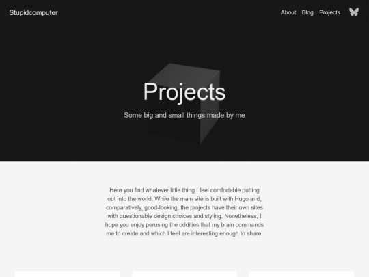 projects screenshot