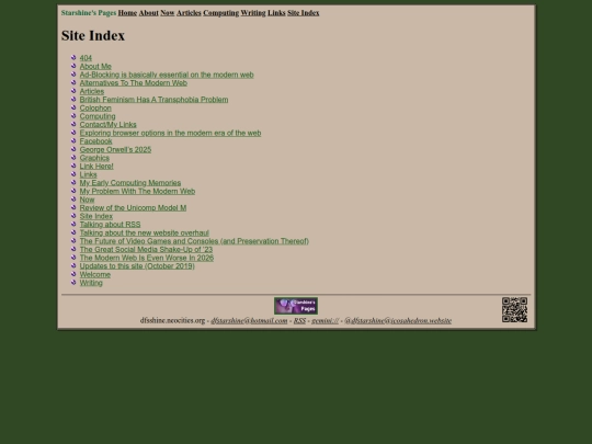 siteindex screenshot