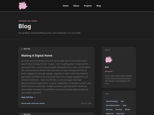 blog screenshot