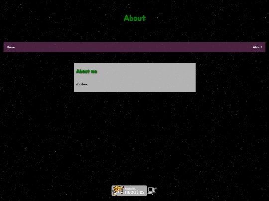 pages/about screenshot