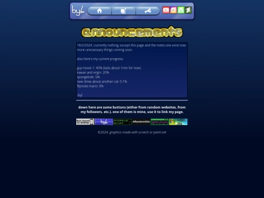 announcements screenshot