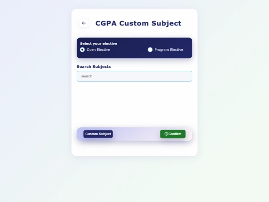 CGPA-project/Custom-page screenshot