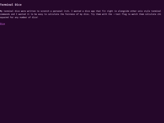 terminal-dice screenshot