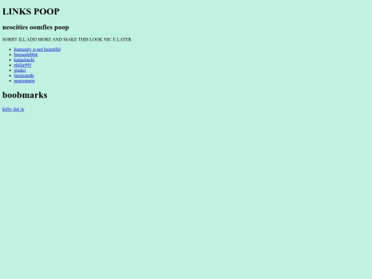 links screenshot