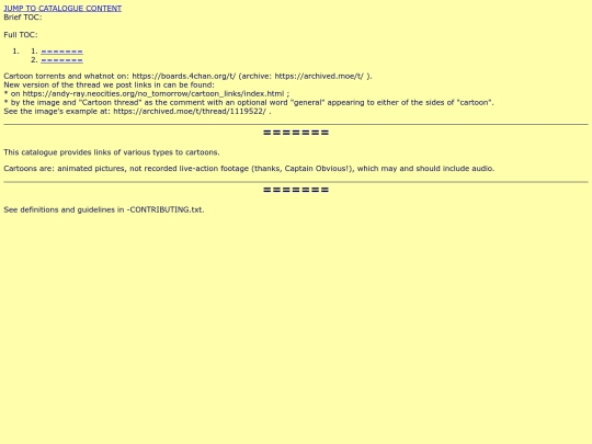 no_tomorrow/cartoon_links/v6/-README screenshot