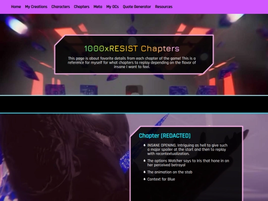 chapters screenshot