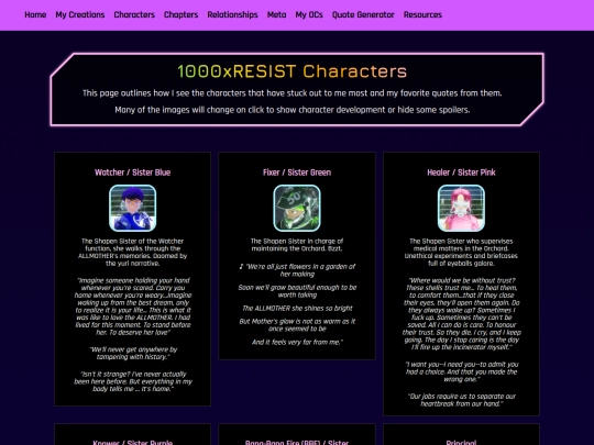 characters screenshot